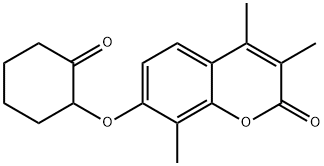 3,4,8-trimethyl-7-(2-oxocyclohexyl)oxychromen-2-one