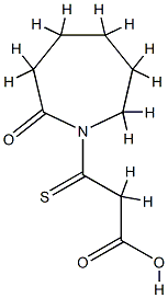 1H-Azepine-1-propanoic  acid,  hexahydro-2-oxo--bta--thioxo-