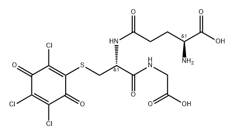 2-gluthionyl-3,5,6-trichloro-1,4-benzoquinone