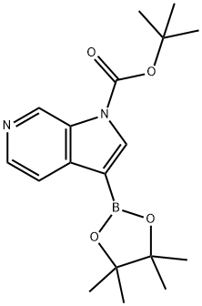 TERT-BUTYL 3-(4,4,5,5-TETRAMETHYL-1,3,2-DIOXABOROLAN-2-YL)PYRROLO[2,3-C]PYRIDINE-1-CARBOXYLATE