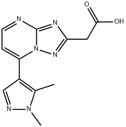 2-(7-(1,5-二甲基-1H-吡唑-4-基)-[1,2,4]三唑并[1,5-A]嘧啶-2-基)乙酸
