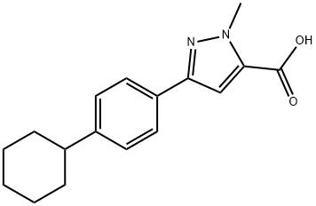 3-(4-CYCLOHEXYLPHENYL)-1-METHYL-1{H}-PYRAZOLE-5-CARBOXYLIC ACID