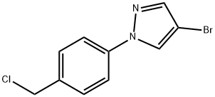 1H-Pyrazole, 4-bromo-1-[4-(chloromethyl)phenyl]-