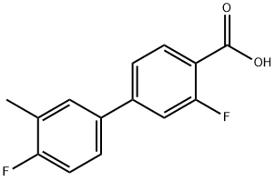 2-Fluoro-4-(4-fluoro-3-methylphenyl)benzoic acid