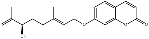 7-(6'R-hydroxy-3',7'-
dimethylocta-2',7'-dienyloxy)coumarin