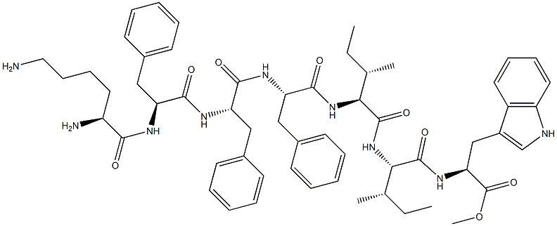 lysyl-phenylalanyl-phenylalanyl-phenylalanyl-isoleucyl-isoleucyl-tryptophyl methyl ester