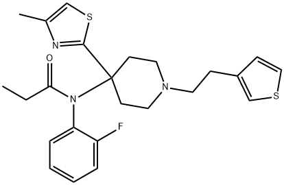 N-(2-fluorophenyl)-N-[4-(4-methyl-1,3-thiazol-2-yl)-1-(2-thiophen-3-yl ethyl)-4-piperidyl]propanamide
