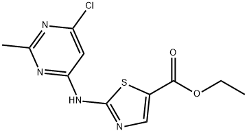 2-(6-CHLORO-2-METHYLPYRIMIDIN-4-YLAMINO)THIAZOLE-5-CARBOXYLIC ACID ETHYL ESTER