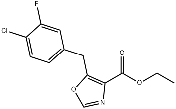 ethyl 5-(4-chloro-3-fluorobenzyl)oxazole-4-carboxylate