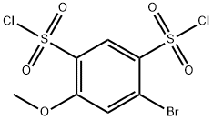 4-Bromo-6-methoxybenzene-1,3-disulfonyl dichloride