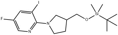 2-(3-((tert-Butyldimethylsilyloxy)methyl)-pyrrolidin-1-yl)-5-fluoro-3-iodopyridine