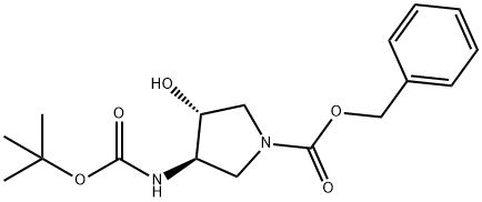 (3R,4R)-3-叔丁氧羰基氨基-4-羟基-吡咯烷-1-羧酸苄基酯
