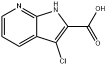 1H-Pyrrolo[2,3-b]pyridine-2-carboxylic acid, 3-chloro-