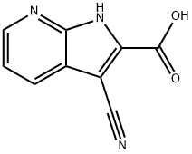 1H-Pyrrolo[2,3-b]pyridine-2-carboxylic acid, 3-cyano-