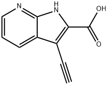 1H-Pyrrolo[2,3-b]pyridine-2-carboxylic acid, 3-ethynyl-