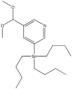 3-Formyl-5-(tributylstannyl)pyridine dimethylacetal