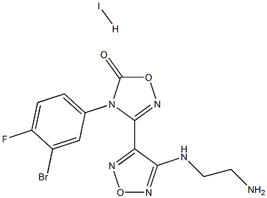 3-(4-(2-aMinoethylaMino)-1,2,5-oxadiazol-3-yl)-4-(3-broMo-4-fluorophenyl)-1,2,4-oxadiazol-5(4H)-one hydroiodide