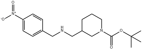 3-((4-nitrobenzylamino)methyl)piperidine-1-carboxylic acid tert-butyl ester