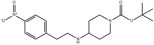 4-(4-nitrophenethylamino)piperidine-1-carboxylic acid tert butyl ester