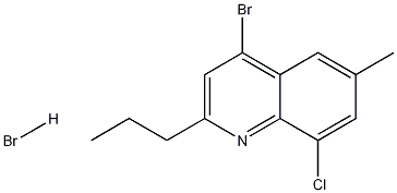 4-Bromo-8-chloro-6-methyl-2-propylquinoline hydrobromide