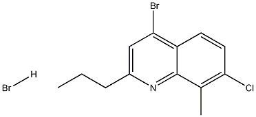 4-Bromo-7-chloro-8-methyl-2-propylquinoline hydrobromide