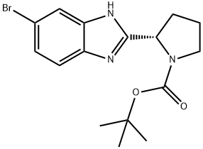 (S)-2-(6-溴-1H-苯并咪唑-2-基)吡咯烷-1-羧酸叔丁酯