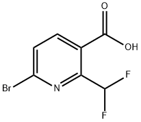 6-bromo-2-(difluoromethyl)pyridine-3-carboxylic acid