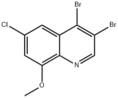 6-Chloro-3,4-dibromo-8-methoxyquinoline