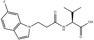 N-[3-(6-fluoro-1H-indol-1-yl)propanoyl]-L-valine