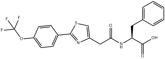 N-({2-[4-(trifluoromethoxy)phenyl]-1,3-thiazol-4-yl}acetyl)-L-phenylalanine