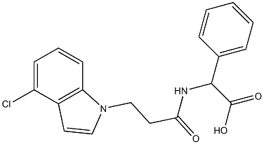 (2R)-{[3-(4-chloro-1H-indol-1-yl)propanoyl]amino}(phenyl)ethanoic acid