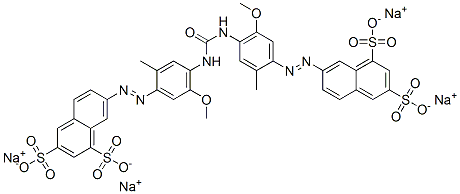 tetrasodium 7,7'-[carbonylbis[imino(5-methoxy-2-methyl-4,1-phenylene)azo]]bis(naphthalene-1,3-disulphonate)