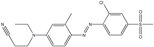 3-[[4-[[2-chloro-4-(methylsulphonyl)phenyl]azo]-3-methylphenyl]ethylamino]propiononitrile