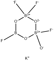 DIPOTASSIUM TRIFLUORO(.MU.-(FLUORODIHYDROXYBORANATO(2-)) HYDROXY-.MU.-OXODIBORATE(2-)