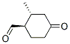 Cyclohexanecarboxaldehyde, 2-methyl-4-oxo-, trans- (9CI)