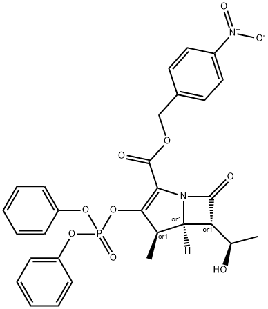 4-NITROBENZYL (4R,5S,6S)-3-(DIPHENYLOXY)PHOSPHORYLOXY-6-[(1R)-1-HYDROXYETHYL]-4-METHYL-7-OXO-1-AZABICYCLO[3,2,0]HEPT-2-ENE-2-CARBOXYLATE