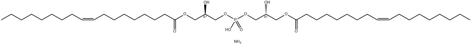 SN-(1-OLEOYL-2-HYDROXY)-GLYCEROL-3-PHOSPHO-SN-3'-(1'-OLEOYL-2'-HYDROXY)-GLYCEROL (AMMONIUM SALT);18:1 BMP (R;R)