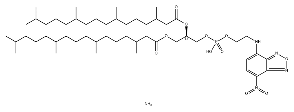1,2-DIPHYTANOYL-SN-GLYCERO-3-PHOSPHOETHANOLAMINE-N-(7-NITRO-2-1,3-BENZOXADIAZOL-4-YL) (AMMONIUM SALT);4ME 16:0 NBD PE (NBD-DPHPE)