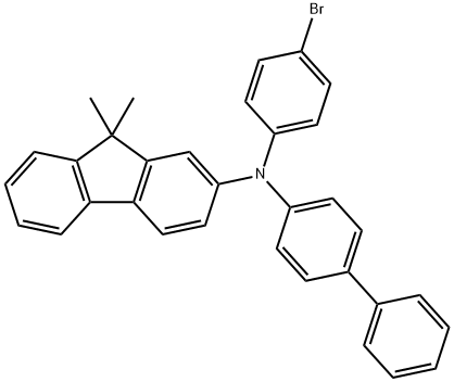 N-[1,1`-联苯]-4-基-N-(4-溴苯肼)-9,9-二甲基-9H-芴-2-胺