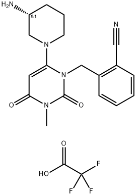 Benzonitrile, 2-[[6-[(3R)-3-aMino-1-piperidinyl]-3,4-dihydro-3-Methyl-2,4-dioxo-1(2H)-pyriMidinyl]Methyl]-, 2,2,2-trifluoroacetate