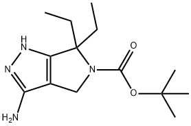 3-氨基-6,6-二乙基-4,6-二氢吡咯并[3,4-C]吡唑-5(1H)-羧酸叔丁酯