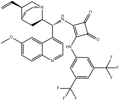 3-[[3,5-BIS(TRIFLUOROMETHYL)PHENYL]AMINO]-4-[[(9R)-6'-METHOXYCINCHONAN-9-YL]AMINO]- 3-CYCLOBUTENE-1,2-DIONE