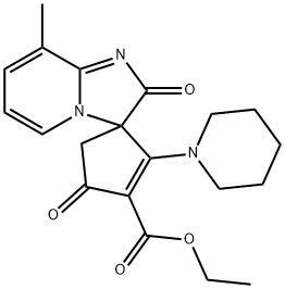 Ethyl 8'-methyl-2',4-dioxo-2-(piperidin-1-yl)-2'H-spiro[cyclopent[2]ene-1,3'-imidazo[1,2-a]pyridine]-3-carboxylate
