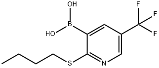 2-(Butylthio)-5-(trifluoromethyl)pyridin-3-ylboronic acid