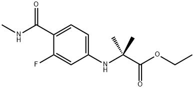 N-[3-氟-4-[(甲基氨基)羰基]苯基]-2-甲基丙氨酸乙酯