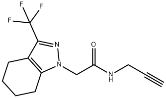 2-(3-(Trifluoromethyl)-4,5,6,7-tetrahydroindazol-1-yl)-n-(prop-2-ynyl)acetamide
