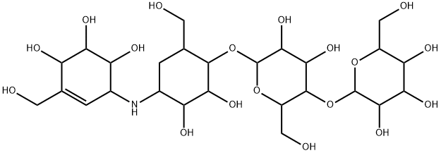 4-O-[4-O-(α-D-Glucopyranosyl)-β-D-glucopyranosyl]-5-(hydroxymethyl)-1-[[(1S,4R,5S,6S)-4,5,6-trihydroxy-3-(hydroxymethyl)-2-cyclohexen-1-yl]amino]-1,5,6-trideoxy-D-chiro-inositol