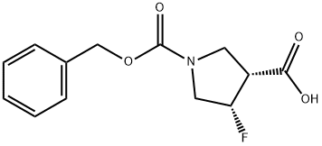 CIS-1-(BENZYLOXYCARBONYL)-4-FLUOROPYRROLIDINE-3-CARBOXYLIC ACID