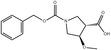 反式-1-(苄氧基羰基)-4-甲氧基吡咯烷-3-羧酸