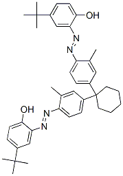 2,2'-[cyclohexylidenebis[(2-methyl-4,1-phenylene)azo]]bis[4-tert-butylphenol]